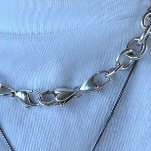 Elegant Brighton Silver Heart Clasps Extender